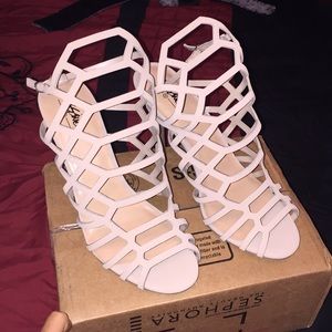 Brand new caged heels